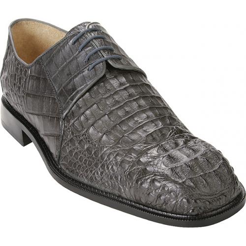 Belvedere "Coppola" Grey  Hornback Crocodile/Lizard Shoes